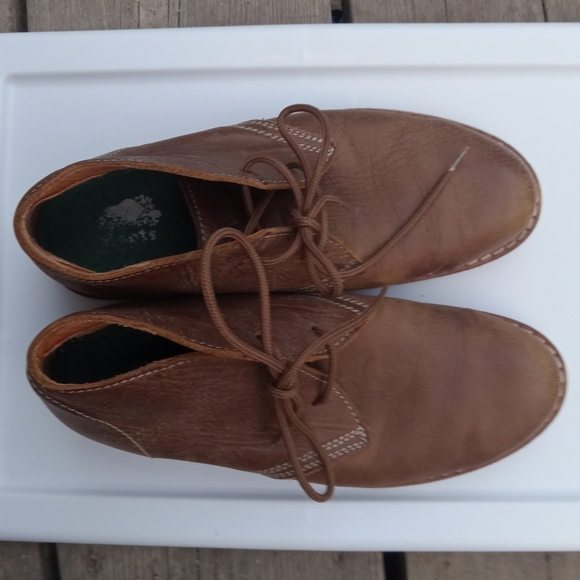 Roots Canada Brown Leather Chukka Boots Lace Up Shoes Women’s Size 7.5 - Picture 7 of 10
